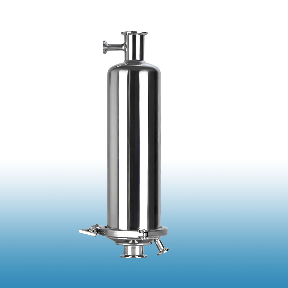 E-SSAN Series Single Cartridge Sanitary Filter Cartridge Housings, In-Line Type