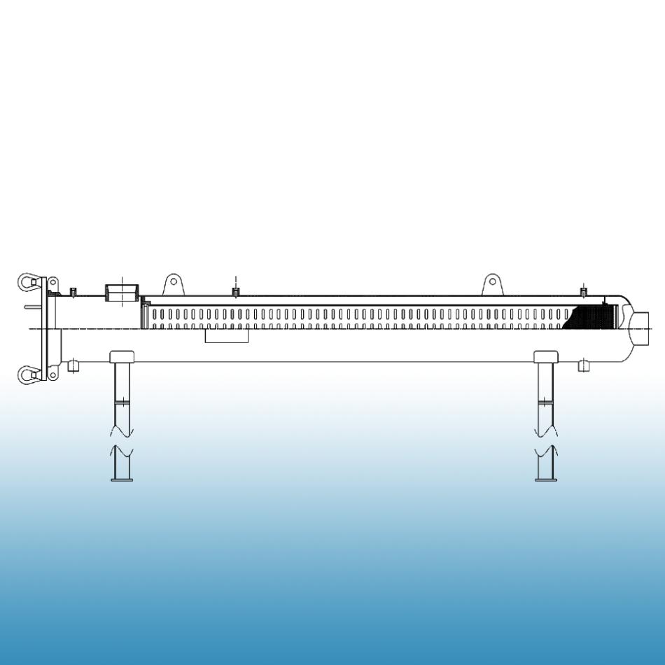 E-SBHFH Series “High-Flow”Liquid Filter Housings w/Swing Bolt Closure-Horizontal