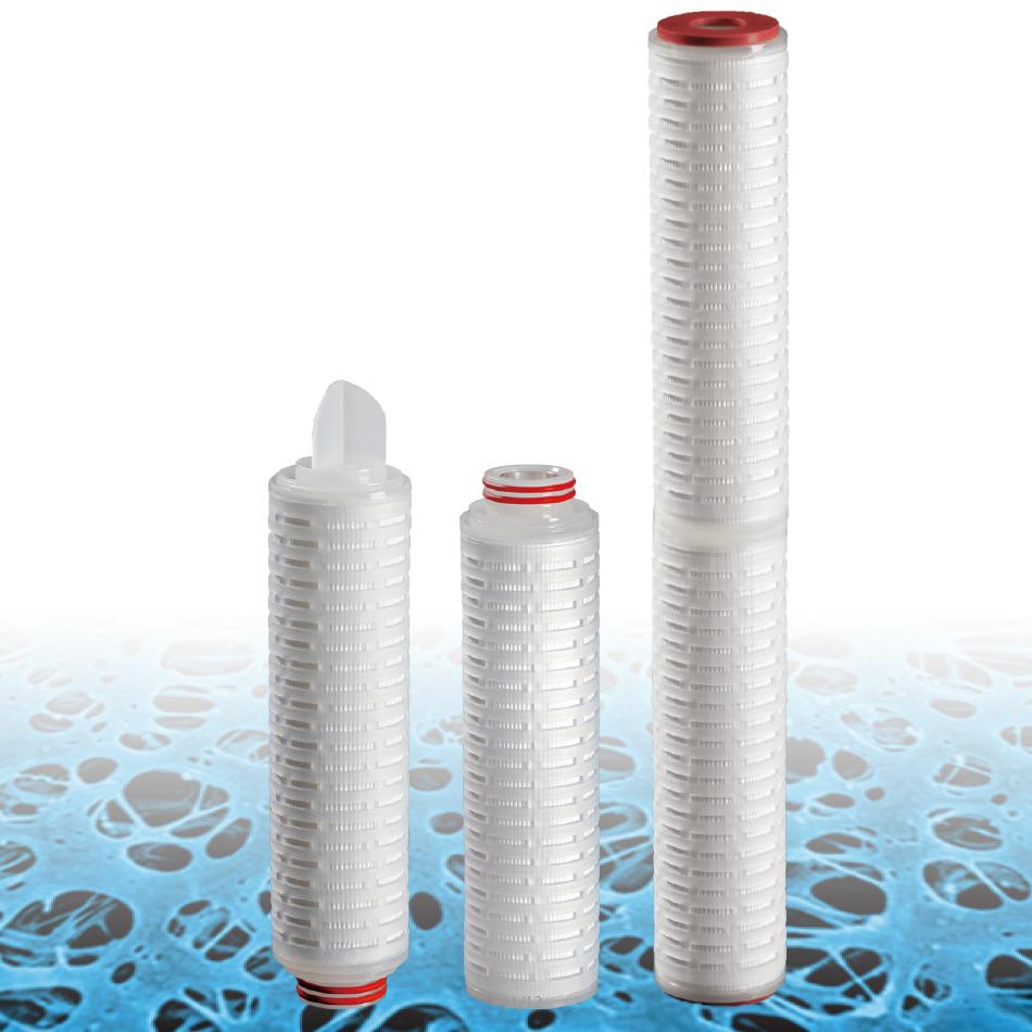 MicroDoerTM PA-PE Series Electronics Grade Nylon Pleated Filter Cartridges with HDPE Hardware